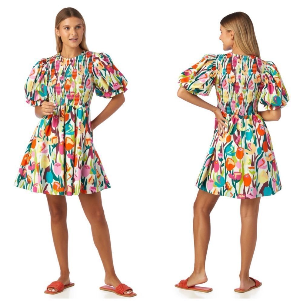 CROSBY BY MOLLIE BURCH the lizzy dress in Tulip Like New